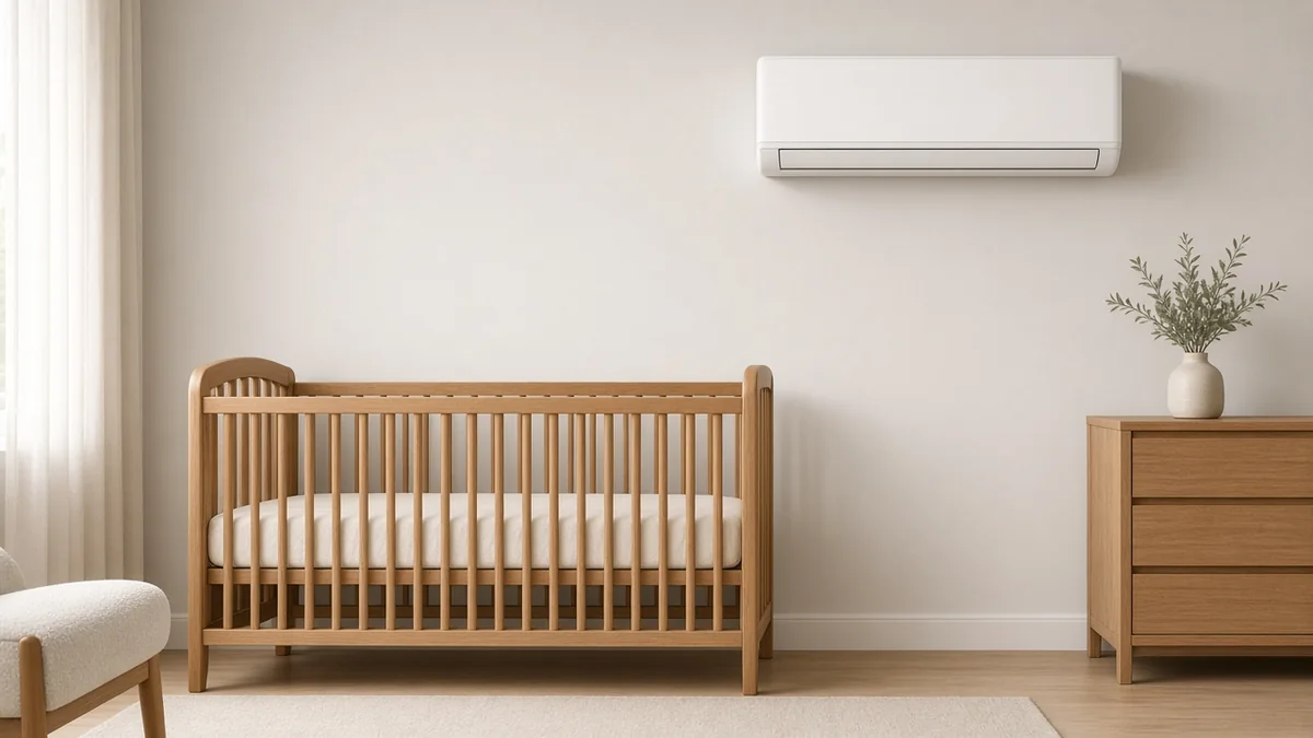 Airco in een babykamer