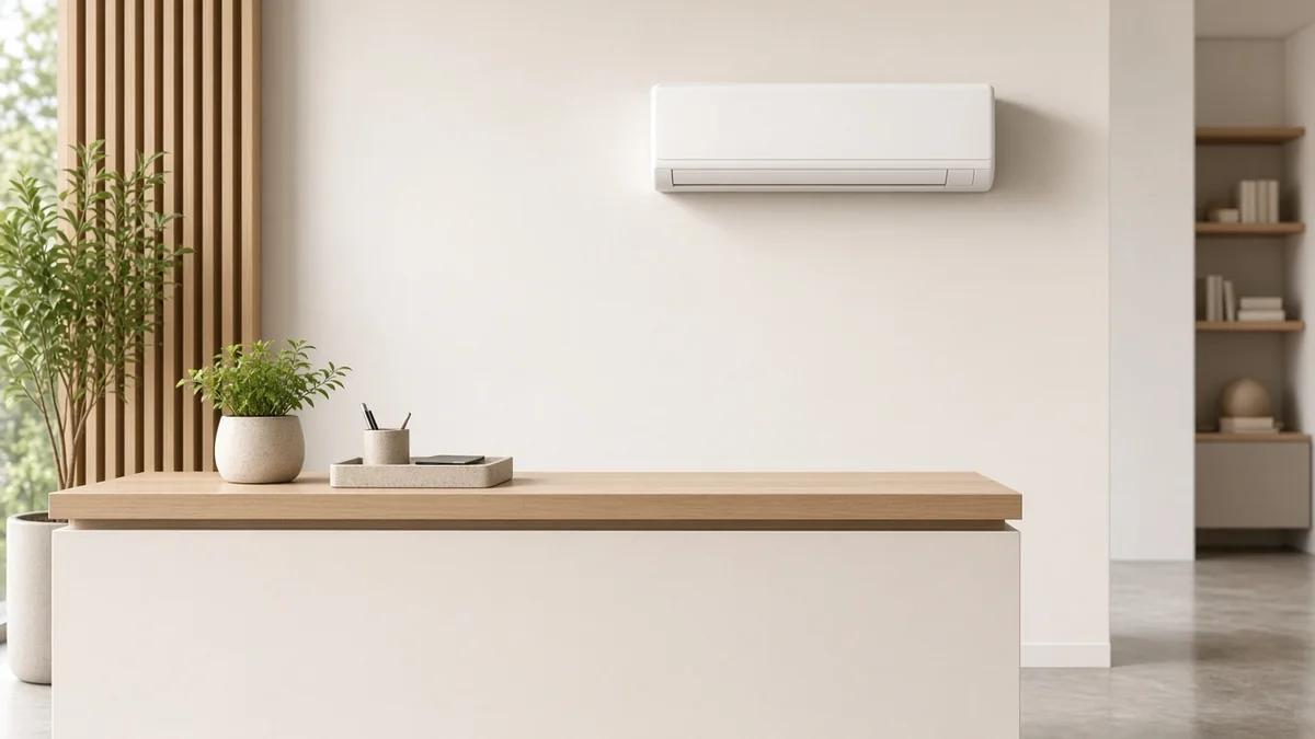 Airco in een ontvangstruimte
