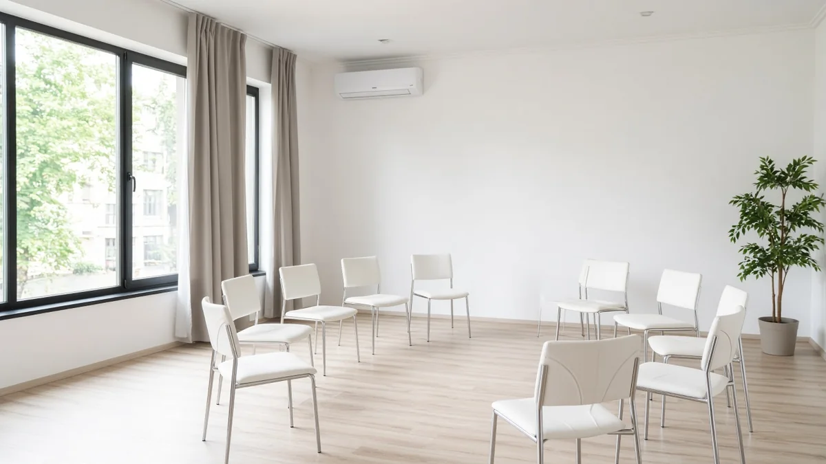 Airco in een vergader- of bijeenkomstruimte