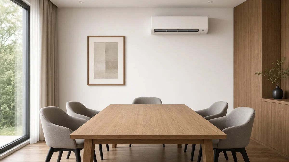 Airco in een vergaderruimte