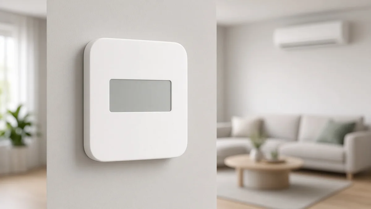 De thermostaat van een airco