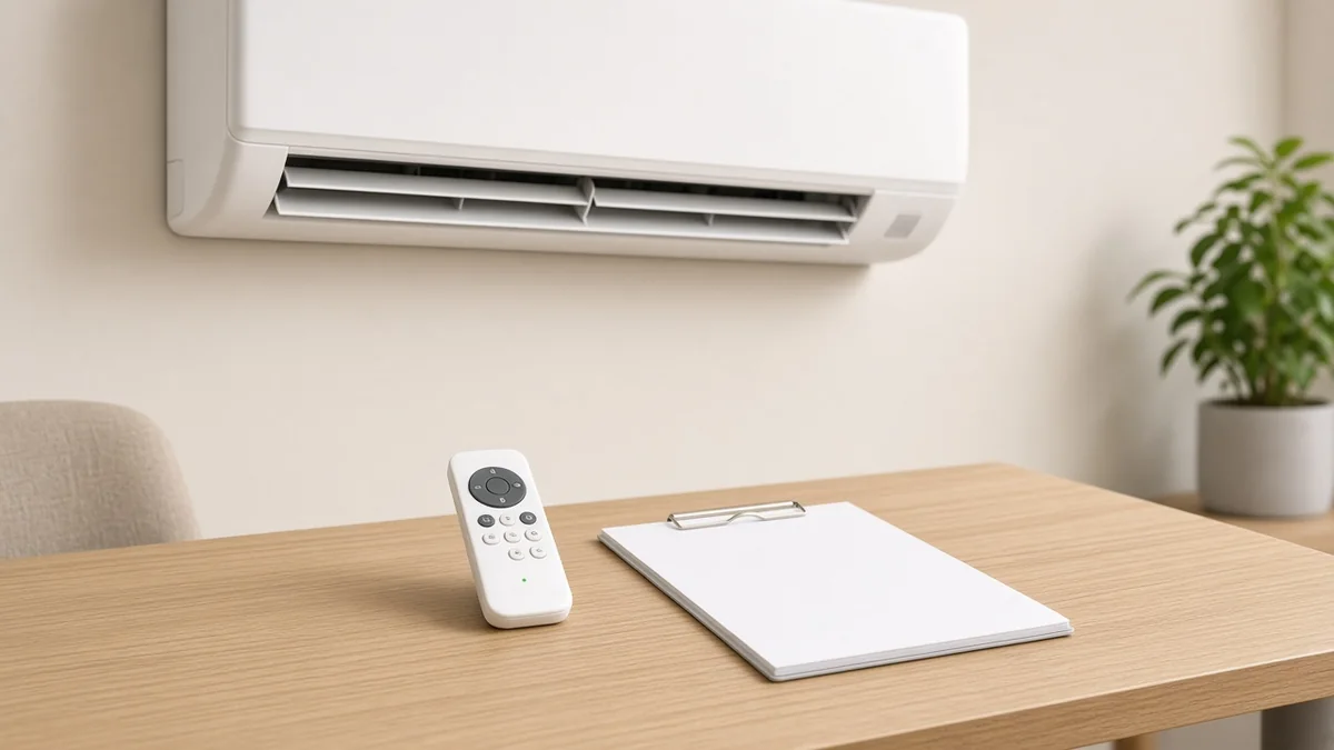 Een airco kiezen en een opdracht voorbereiden