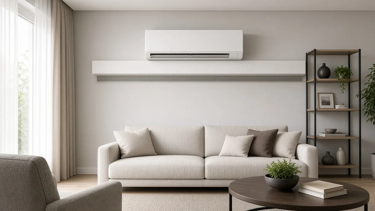 Een opgeleverde airco-installatie