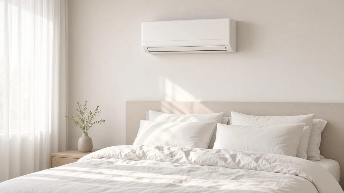 Een slaapkamer in het ochtendlicht