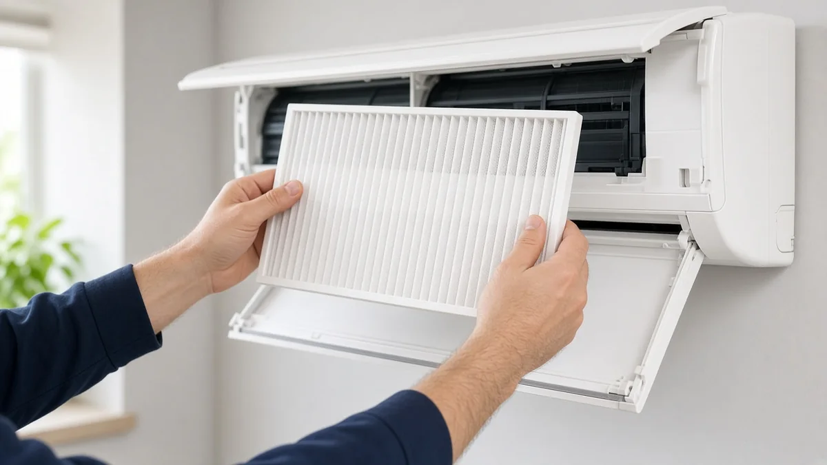 Het filter van een airco schoonhouden